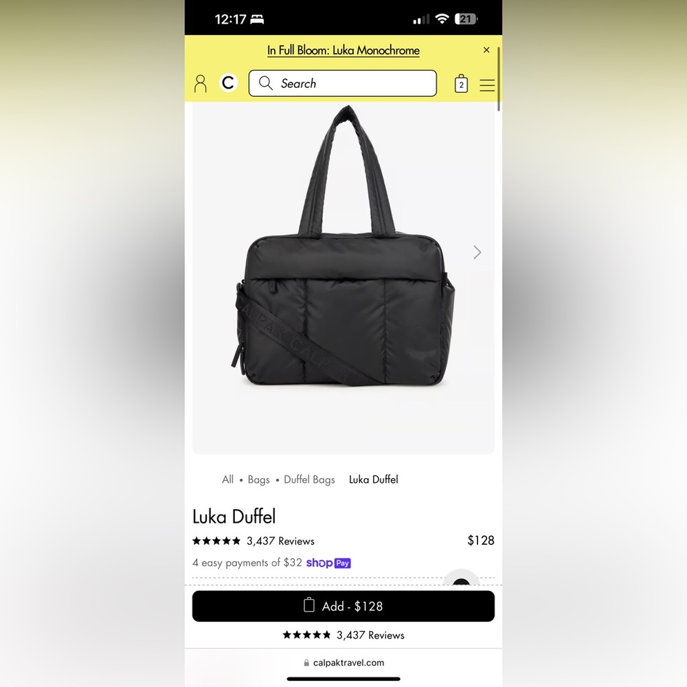 Calpak Luka Duffel